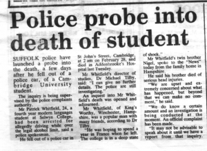 Cambridge Evening News, 9th March 1991